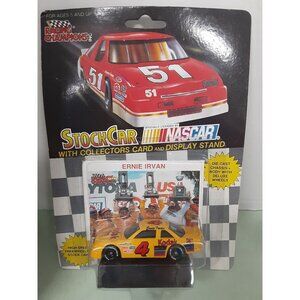 Racing Champions Stock Car with Collectors Card & Display Stand #4 Ernie Irvan N